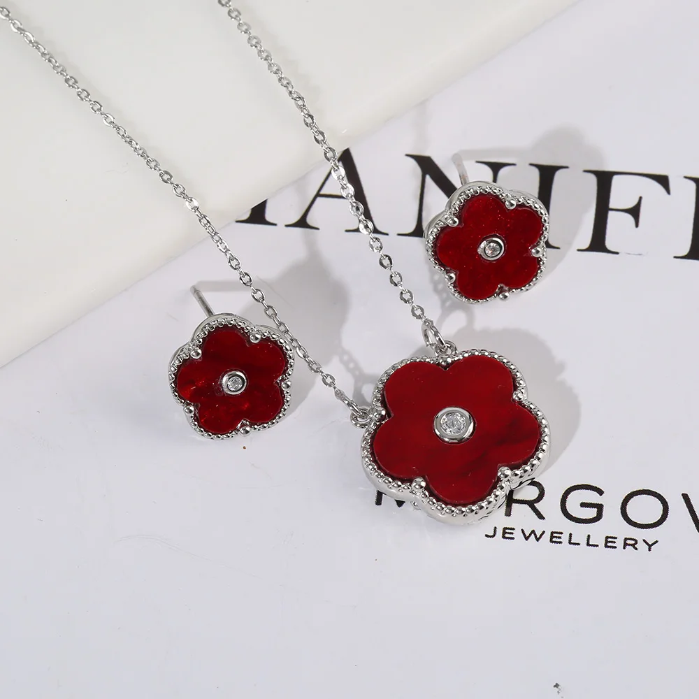 Двухсторонний циркон новый дизайн растение пентафиллум 2 шт. набор милые