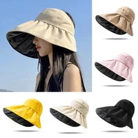 womens foldable summer sun hat uv protection hiking cap outdoor wide brim visor sun protection hat