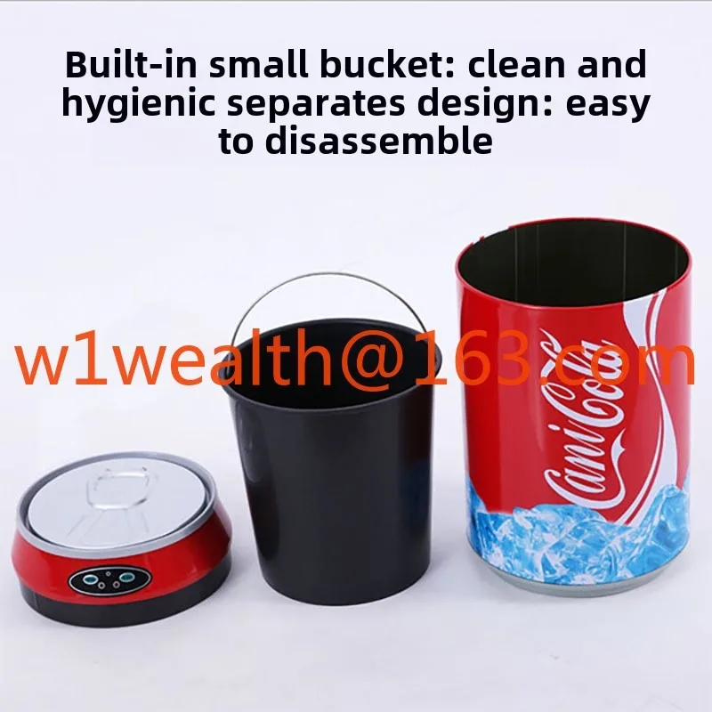 Criativa casa inteligente лет de motion detecorção automática com tampa coque cozinha quarto banheiro lata lixo