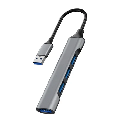 USB C Hub USB Hub 3.0 Док-станция типа C, алюминиевый USB-расширитель 4-в-1, с 3 портами USB и 1 портами USB C Распределитель USB