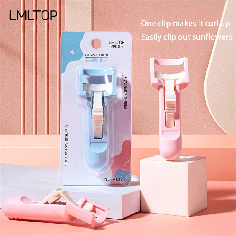 

Eyelash Curler Portable Curling Eyelashes No Eyelids Comfort Handle Make Up Sun Flower Eyelash Curler 21g Long Lasting Abs