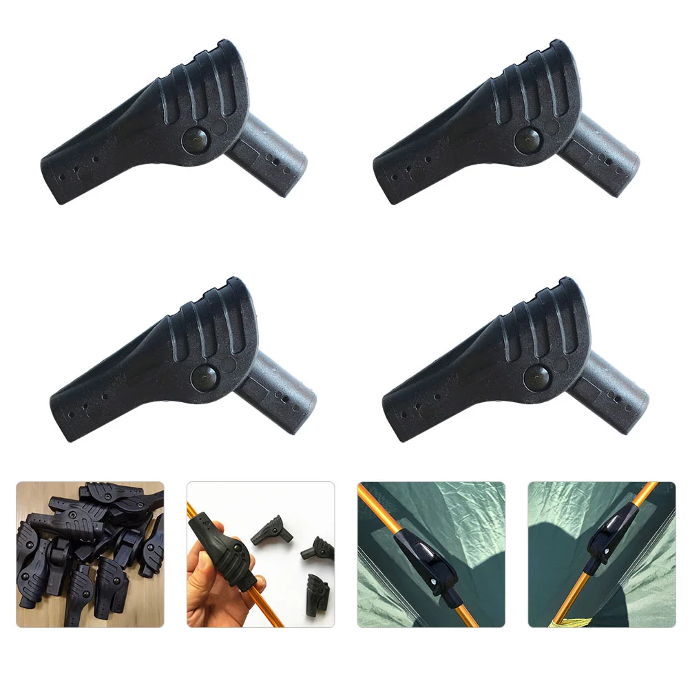 

4 Pcs Tent Joints Camping Accessories Tent Repair Joint Canopy Fittings Coupling Fold Tent Support Rod Nylon Tent Joint Fittings