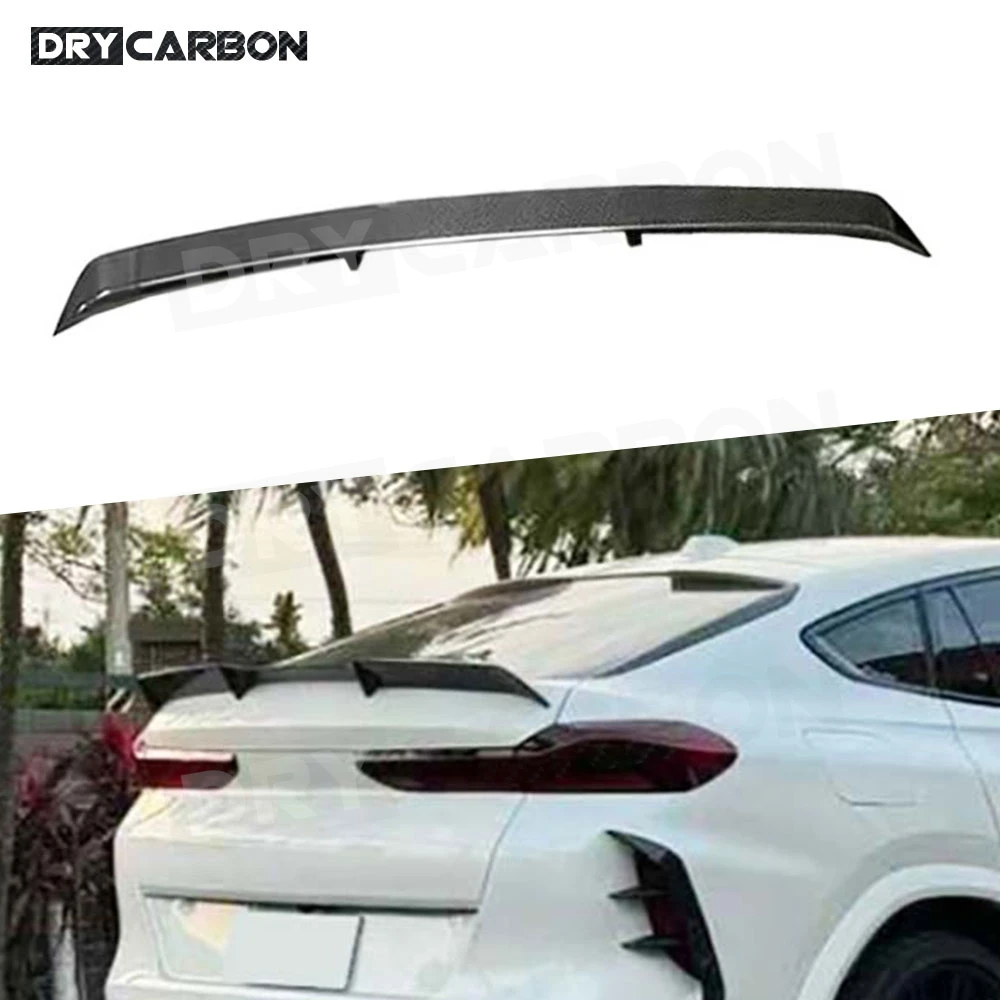 Фото Задний спойлер из сухого карбона для BMW X6M F96 2023-2026, крыло на багажник, аксессуары для тюнинга, обвесы из FRP №1
