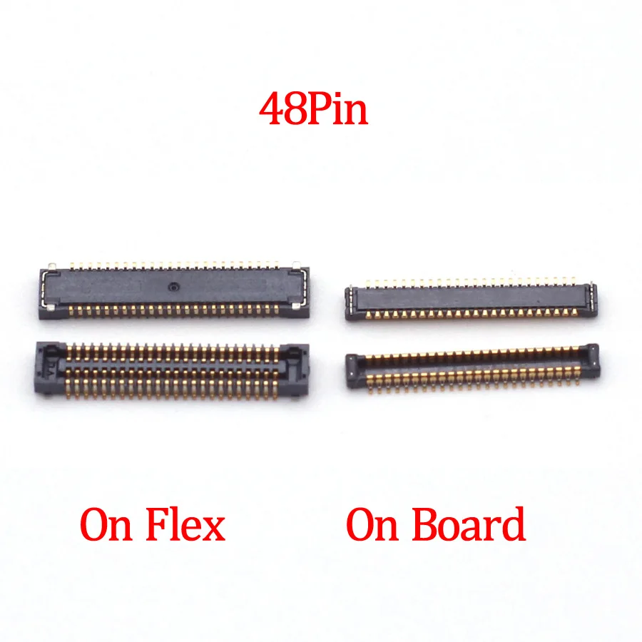 10 шт., гибкий разъем для ЖК-дисплея Samsung Galaxy A600F A6 Plus 2018 A6Plus A605 A600 A605F, 48 контактов