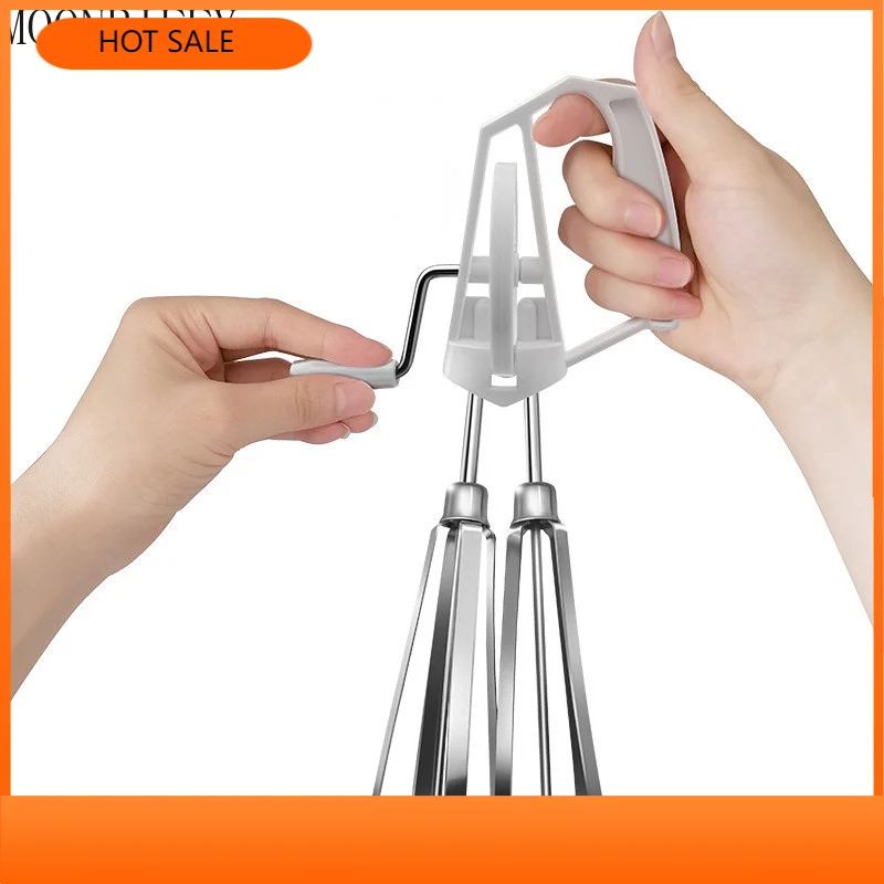 

Hand crank egg whisk hand crank egg whisk milk mixer cream butter blender Stiring foam Mixer kitchen utensils