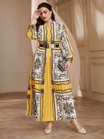 toleen women large plus size maxi dress 2022 new spring luxury chic elegant boho long sleeve turkish evening party robe clothing
