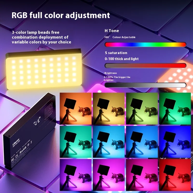 Ulanzi LT002 RGB светодиодная видеопанельная лампа на заказ CRI 95+ 2500-9000K с регулируемой