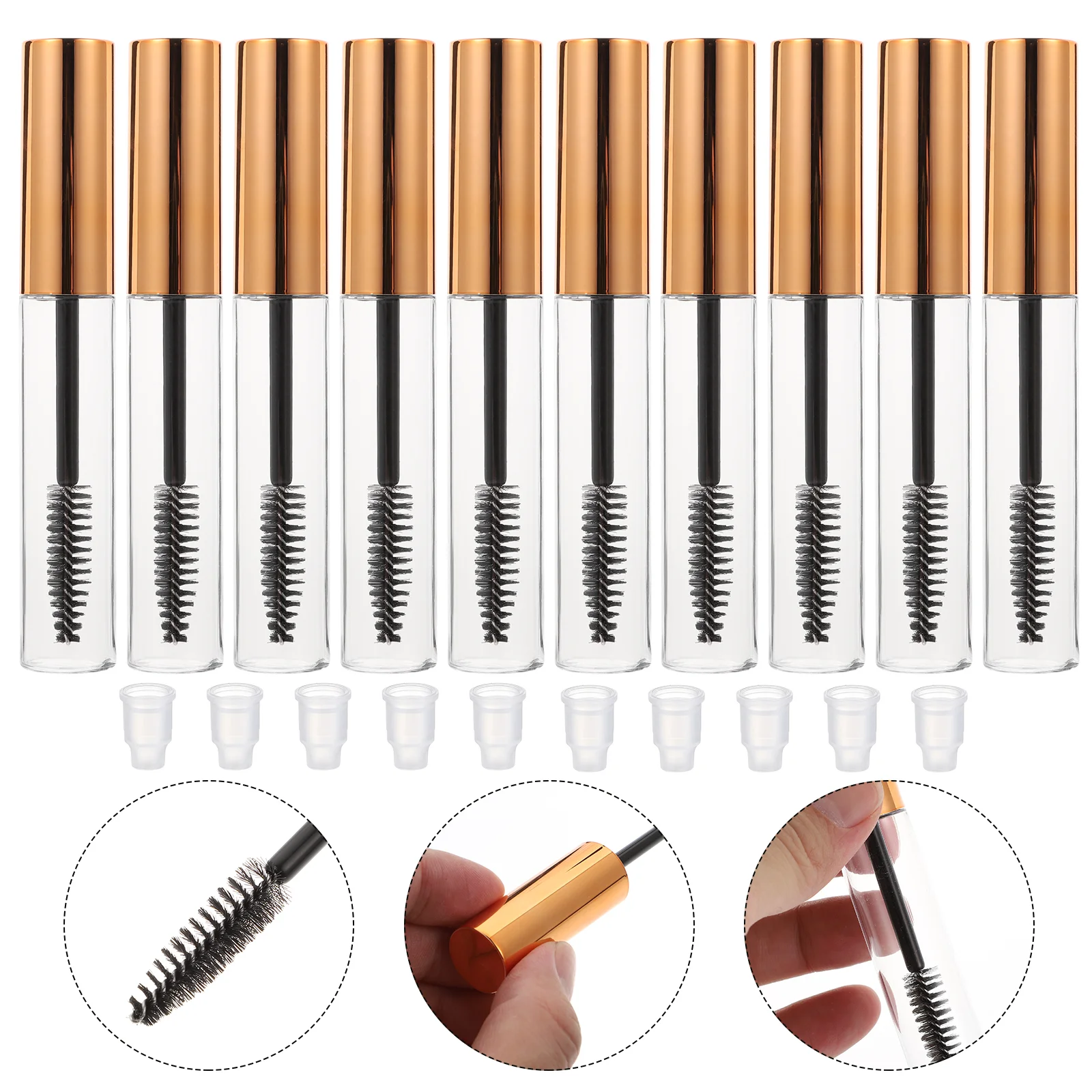 

Tube Mascara Eyelash Empty Container Wand Cream Containers Bottle Travel Refillablebrush Castor Oil Diyminitoiletries Brushes