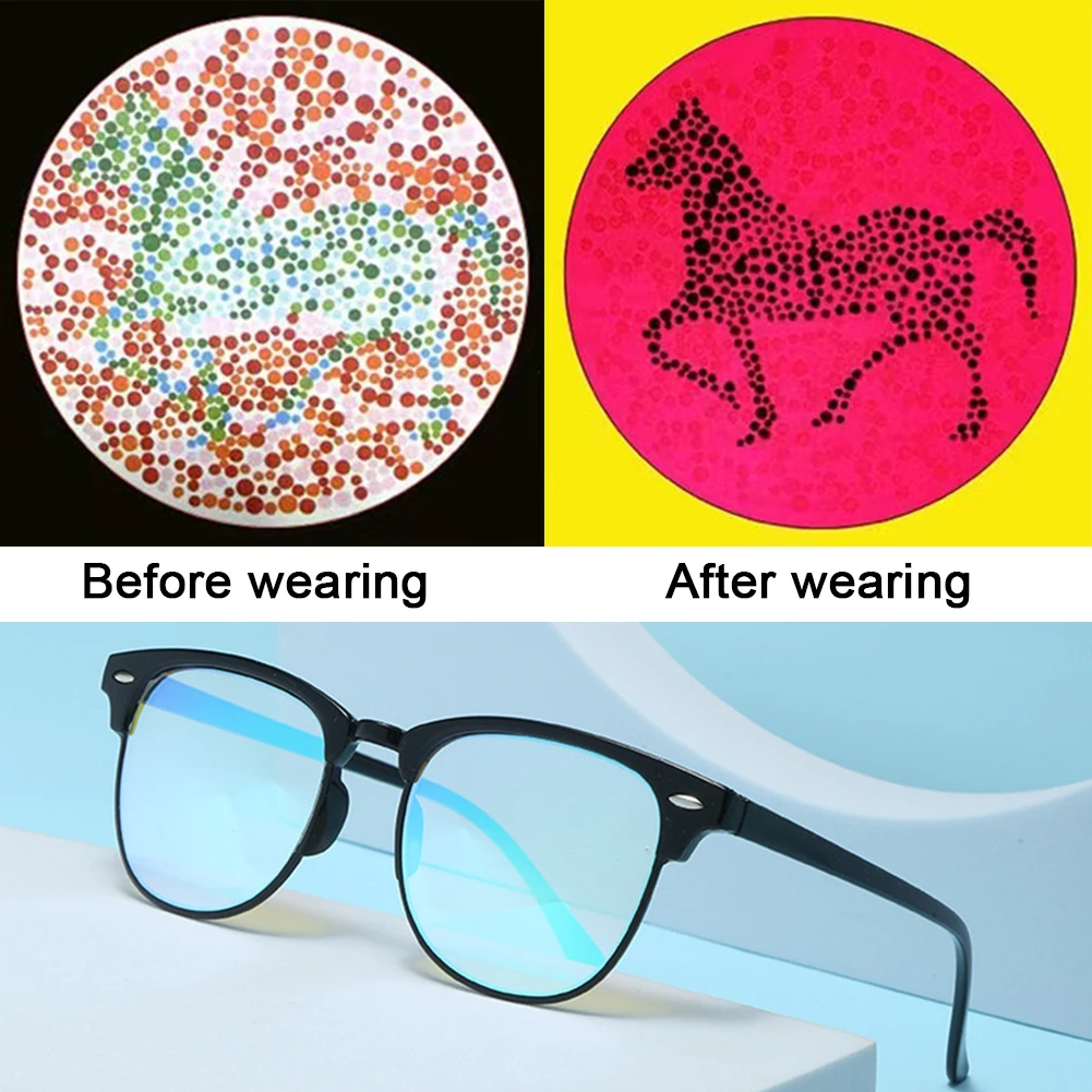 

Red Green Color Blindness Corrective Glasses Outdoor Colorblind Glasses For Men Red Green Colorblind Sunglasses Unisex