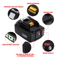 lithium ion is suitable for makita 18v battery 6ah bl1840 bl1850 bl1830 bl1860b lxt400 replacement power battery power tool