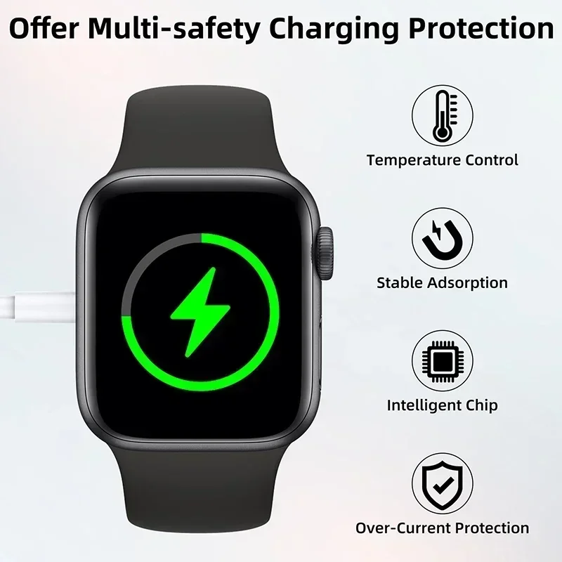 Магнитное беспроводное зарядное устройство для часов серии портативная станция