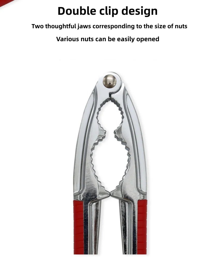 

Nut Walnut Clip Chestnut Opener Seafood Sheller Zinc Alloy Nutcracker Pecan Walnut Plier Clip Tool with Good Grip