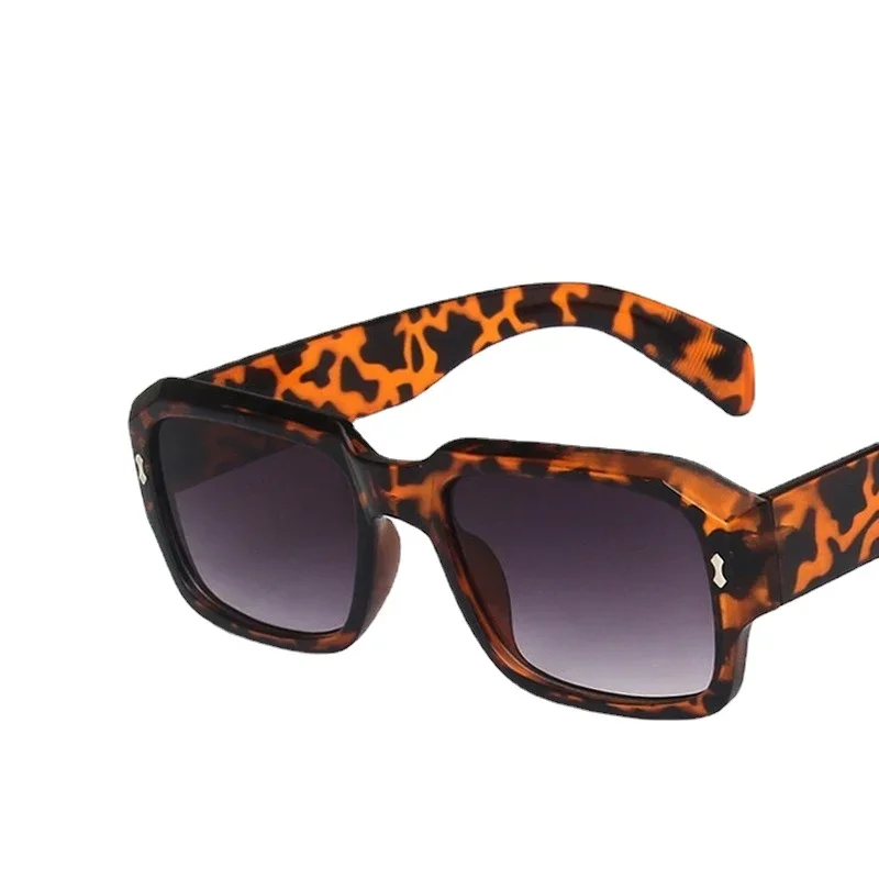 Модные солнцезащитные очки в стиле ретро большого размера черные мужские для