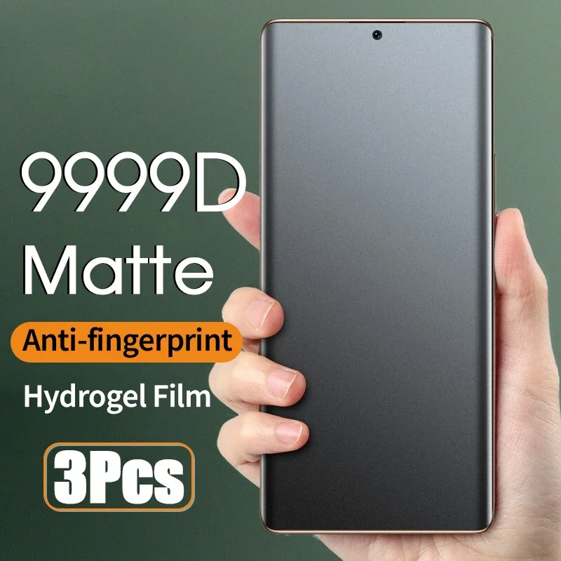 Full Curved Matte Hydrogel Film for Samsung Galaxy S22 S21 23 24 Ultra S20 FE S10 Plus Screen Protector Note 20 10
