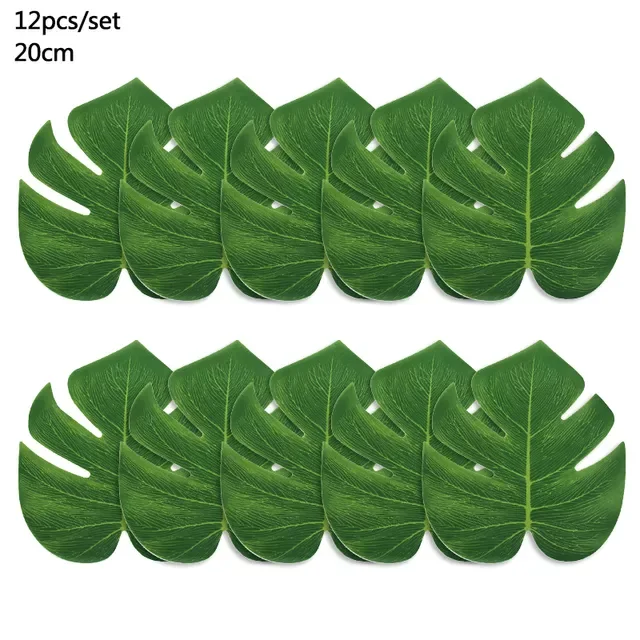 

Tropical Palm Leaves Hawaiian Luau Safari Jungle Party Decoration Summer Wedding Birthday Home Table Decor Fake Plant