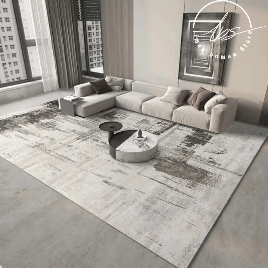 

Modern Abstract Carpet Home Decor Leisure Rug Non-slip Anti-fouling Living Room Sofa Coffee Table Mat Simple Ink Bedroom Carpets