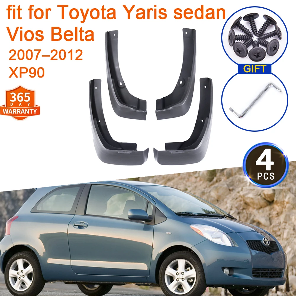 

Mud Flaps for Toyota Yaris Sedan Vios Belta 2007 2008 2009 2010 2011 2012 XP90 Splash Fender Guard Rear Mudflaps Car Accessories