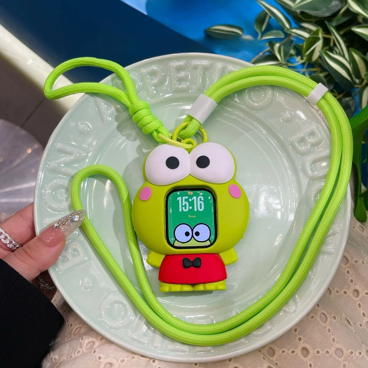 Защитный чехол-ремешок в стиле аниме Sanrio Keroppi для Apple Watch S11, защитный чехол для Iwatchs9-6s10 Generation, мягкий чехол (art.: 3920da9eb39e4) - 3920da9eb39e4