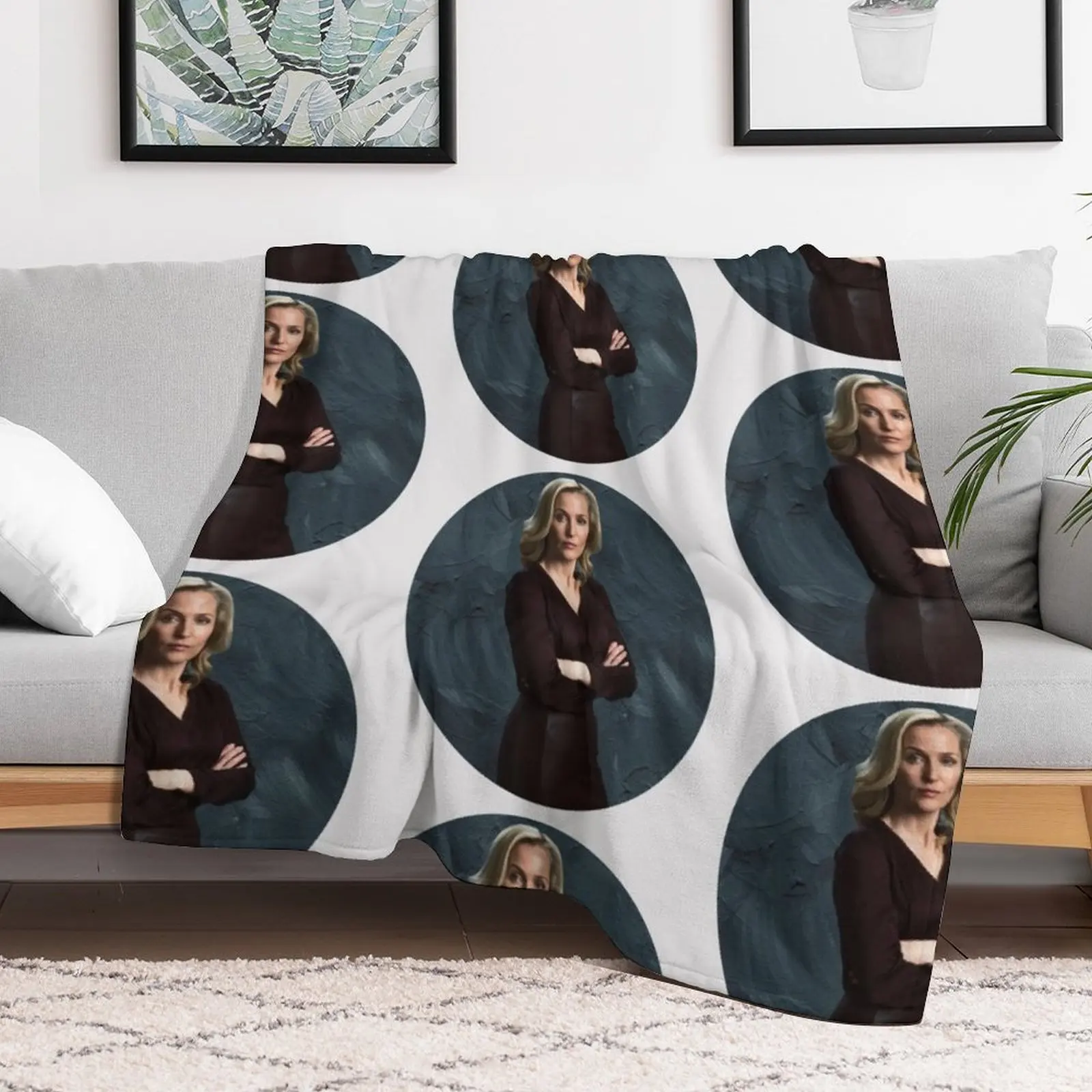 Stella Gibson The Fall Gillian Anderson масляная краска дизайнерское одеяло дорожные декоративные