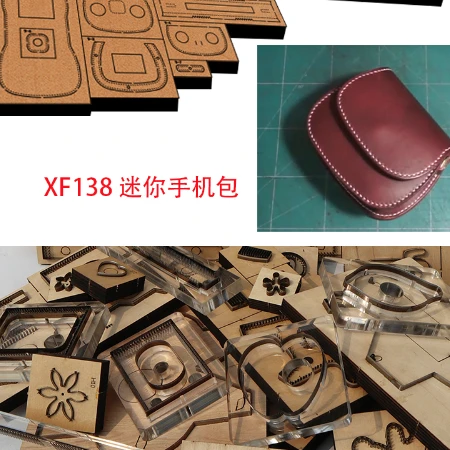 New Japan Steel Blade Wooden Die A one-shoulder crossbody bag  Wallet Leather Craft Punch Hand Tool Cut Knife Mould XF138