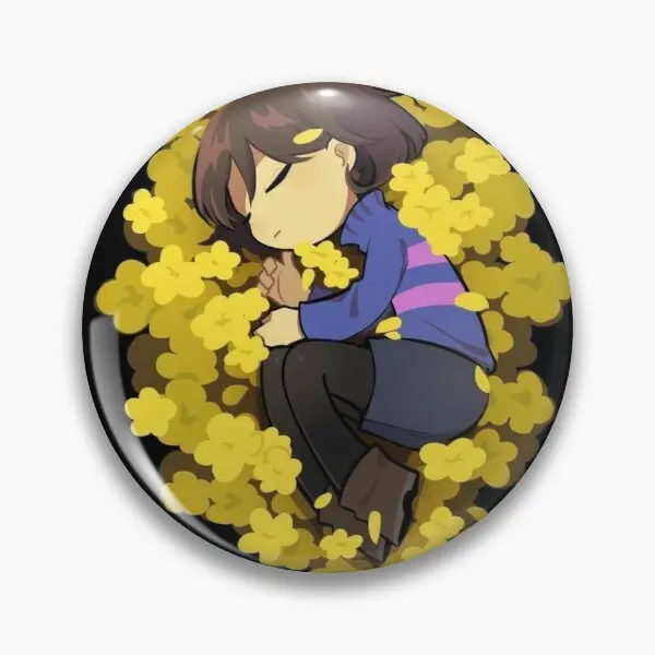 

Frisk In Flowers Customizable Soft Button Pin Lover Hat Lapel Pin Fashion Cartoon Women Brooch Funny Gift Decor Metal Creative