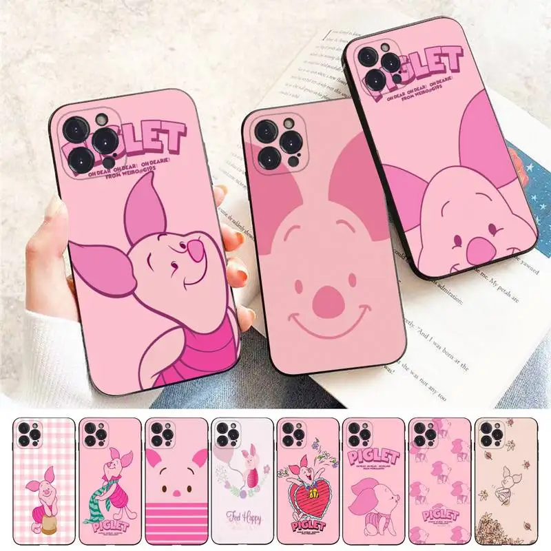 

Disney Piglet Phone Case For iPhone 8 7 6 6S Plus X SE 2020 XR XS 14 11 12 13 Mini Pro Max Mobile Case