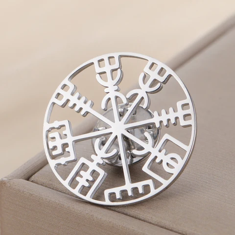 Dawapara Vegvisir Брошь из нержавеющей стали