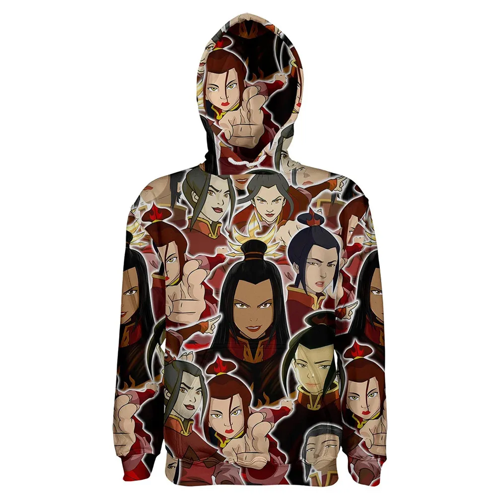 

Anime Avatar The Last Airbender Azula Cosplay 3D Hoodie Adult Hooded Sweatshirt Pullover Coat