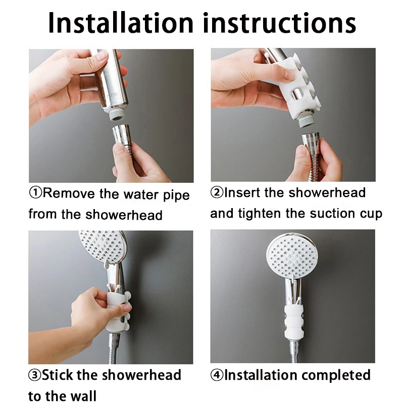 2 шт. кронштейны на присоске для душа силиконовые универсальные съемные