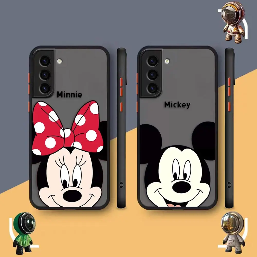 

Matte Case for Samsung Galaxy S23 S22 S21 S20 S10 4G S9 Plus ULTRA 5G LITE Case Funda Capa Shell Minnie Mickey Mouse Art Comics