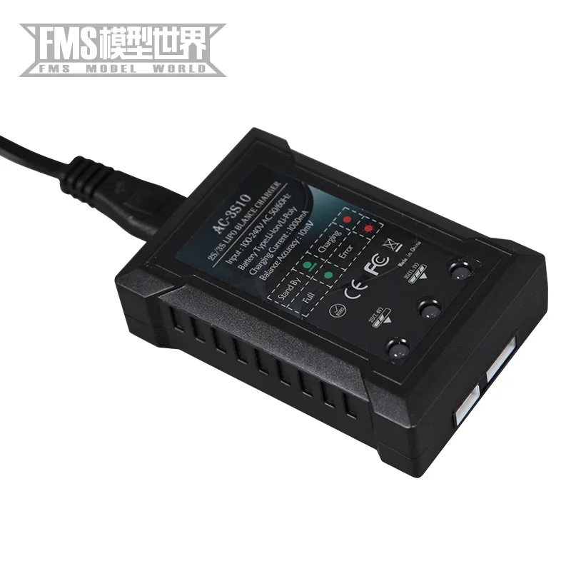 Fms Rc Автомобильное зарядное устройство 2s 7.4v 3s 11.1v Зарядное для литиевых
