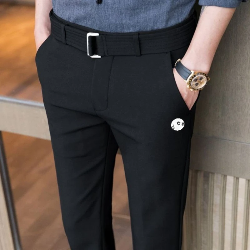Autumn Golf Pants Men's Golf Clothing Men's J.LINDEBERG Golf Wear Elastic Men Fashion Casual Belt Trousers Malbon Golf Horse