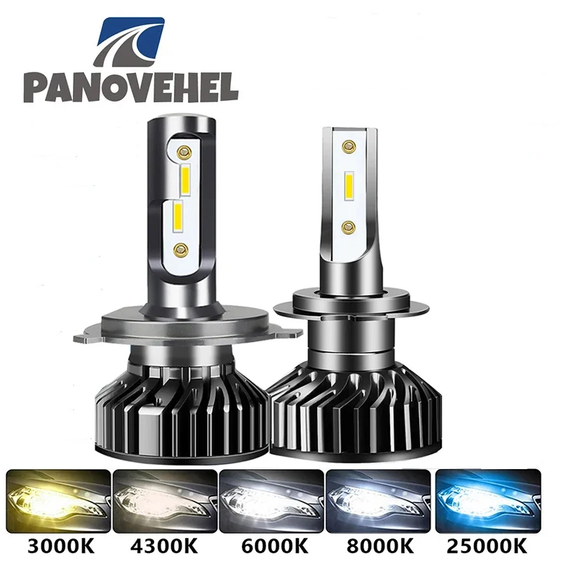 Фото PANOVEHEL LED H7 Автомобильная фара H4 400000 LM 320 Вт CSP H1 H3 H8 H11 9005 HB3 9006 HB4 4300K 6000K Автомобильные фары Светодиодные фонари №1