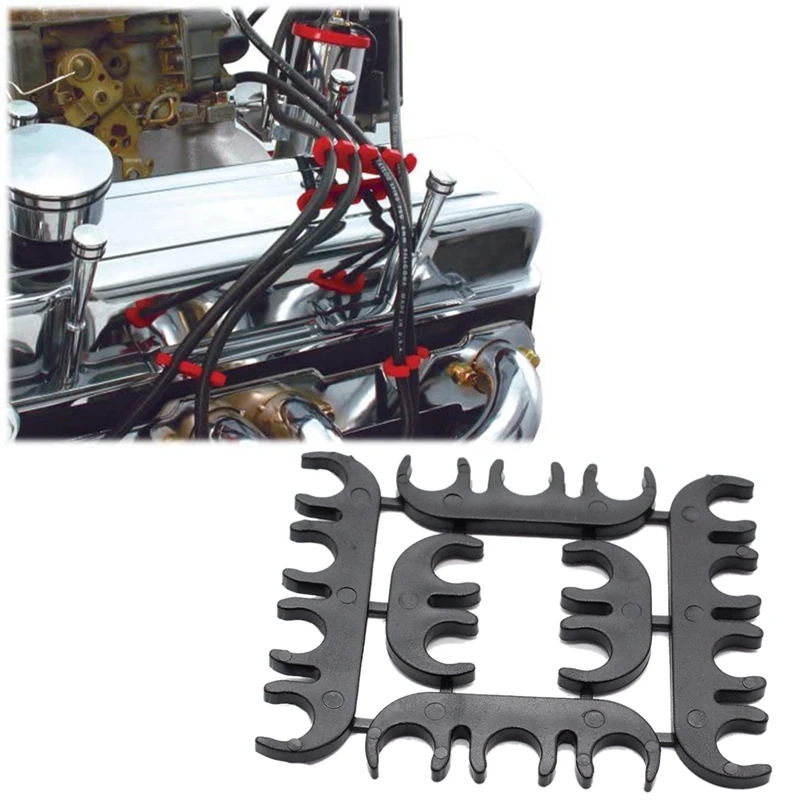 Ignition Lead Wire Divider Separator Loom Clip Ht Holders Clamp Spacers 8Mm For Chevy Ford