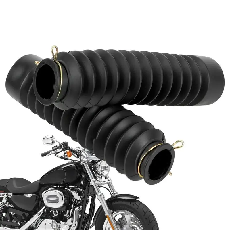 

Fork Boot Dust Cover Rubber Front Fork Boots Covers 1 Pair Front Dust Guard Gaiters For Dirt Bike Universal