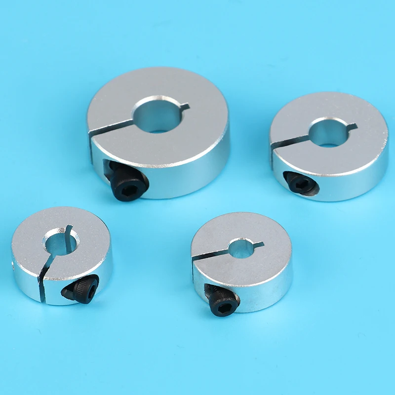 

1pcs Open type fixed ring light bearing limit sleeve locking sleeve aluminum automatic ring positioning Shaft Collars with slit