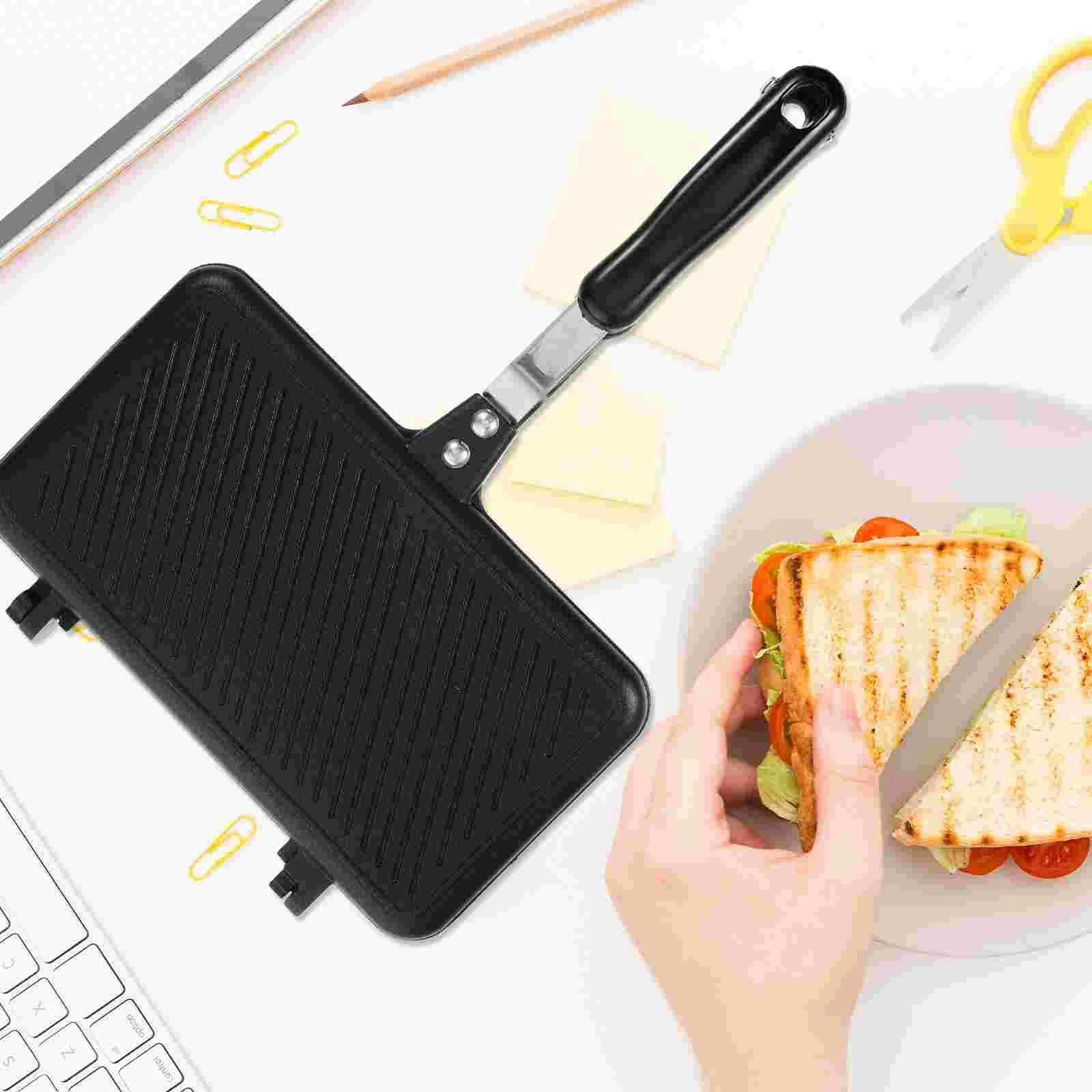 Сковорода сэндвич-максеры кухонная вафельница двухсторонний тостер с