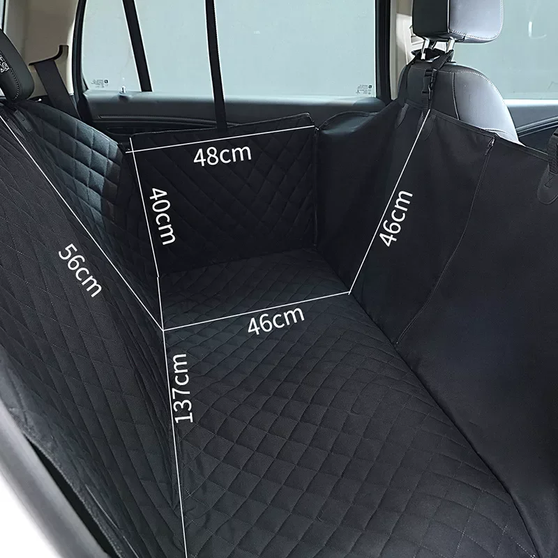 

Роскошный черный чехол для защиты автомобиля от собак, нескользящий чехол на молнии для домашних животных, автомобильное сиденье для собак,...