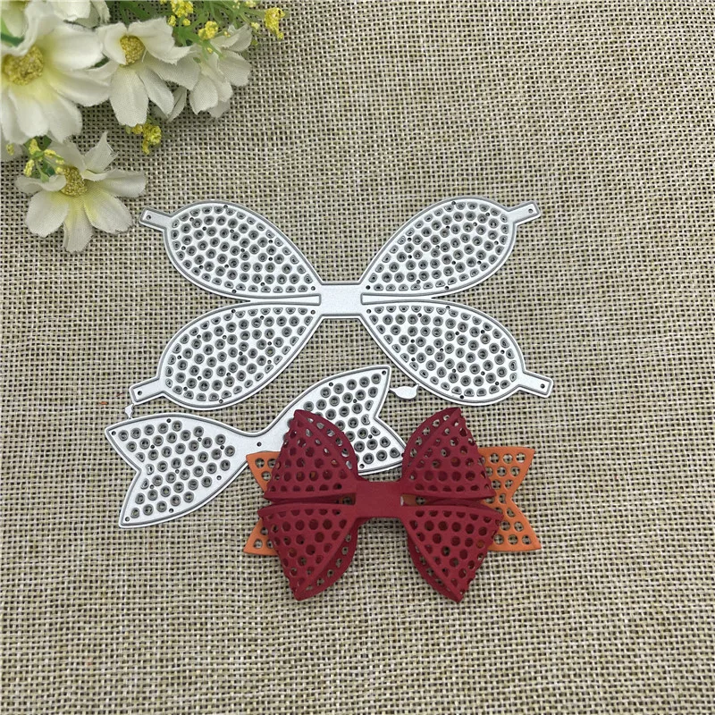 3D кружевная рамка с бантом, металлическая высечка, брелок, шейкер, сердце, бумажный брелок для скрапбукинга, бумажных открыток, перфоратор, резак