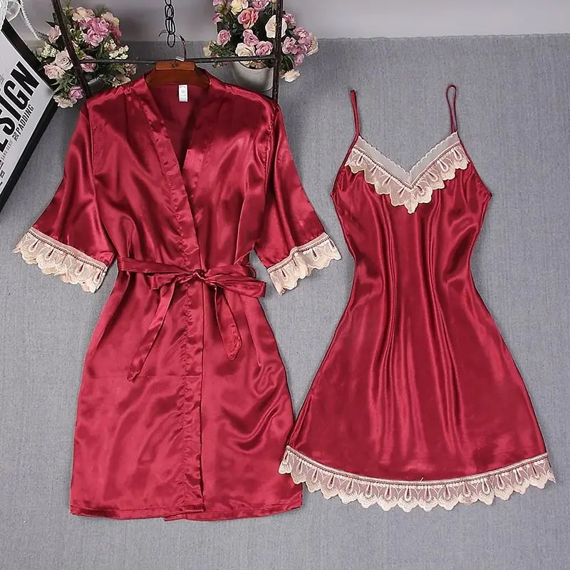 

Hot selling new sexy underwear sexy imitation ice silk suspender nightdress Nightgown fun suit y120 sexy dress women
