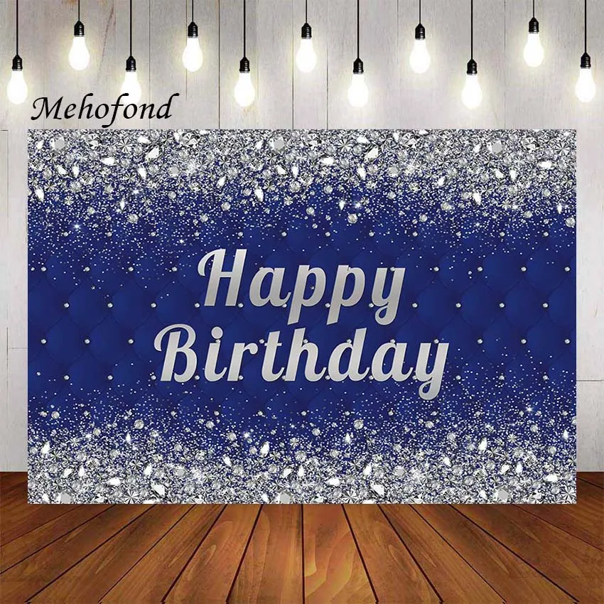 

Фотофон Mehofond с блестящими бриллиантами серебряные блестки королевский синий для взрослых на день рождения Фотостудия