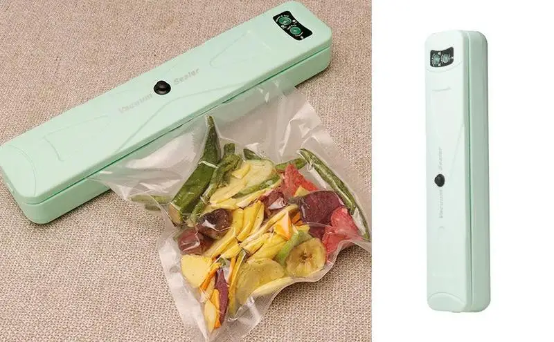 

Food Vacuum Sealer Machine Portable Mini Chip Bag Vacuum Sealer Handheld Cutter And Bag Storage Air Sealer Machine For home