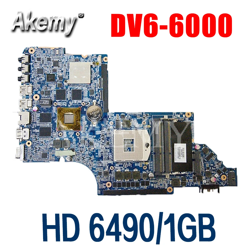 

Free Shipping Laptop Motherboard For HP Pavilion DV6T DV6-6000 motherboard HD 6490/1GB