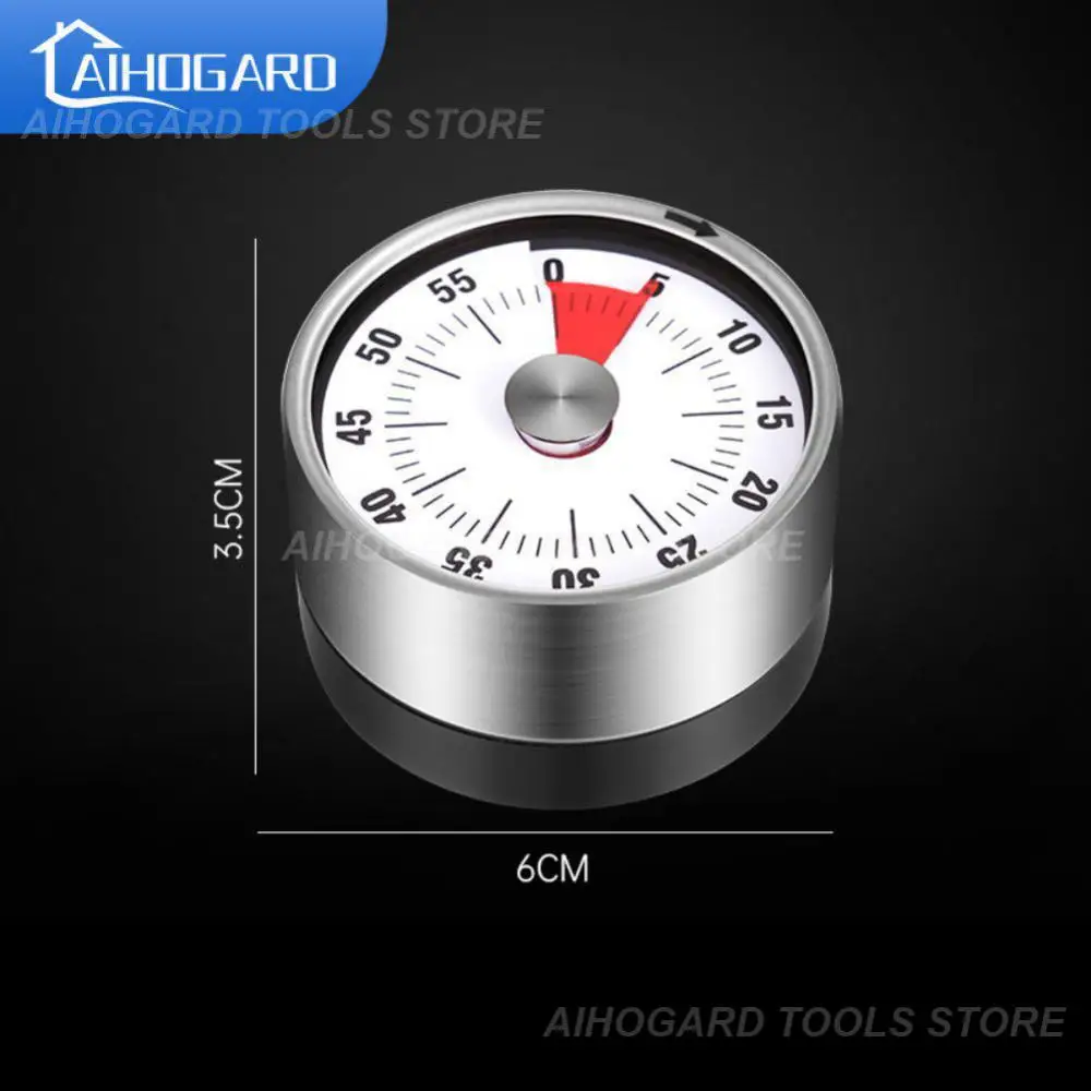 

With Loud Alarm Magnetic Clock Timer Mechanical Timer 2023 Alarm Clock Kitchen Timer 60-minutes Visual Timer Timer Creative Hot