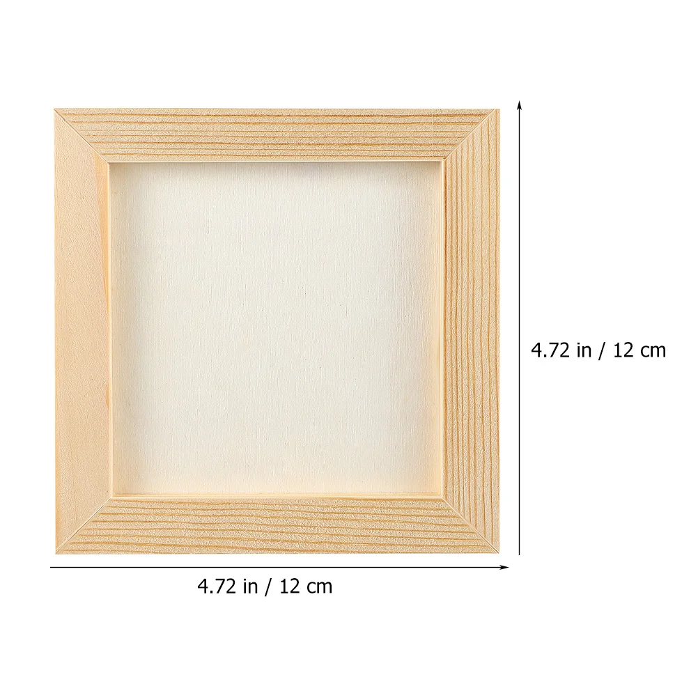 

8 Pcs Clay Picture Frame Photo Kids Craft Frames Poster DIY Blank Wooden Child Painting