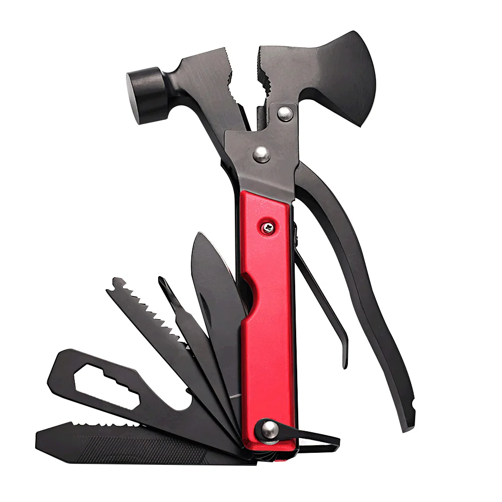 

14 in 1 Multitool Hatchet Hammer Camping Accessories Gear Tools Survival Gear Axe Gift for Men Dad Husband Multi Hand Tool Knife