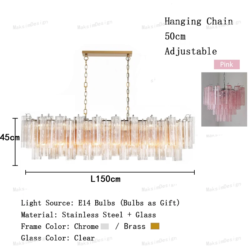 

Винтажная текстурированная стеклянная прозрачная розовая домашняя люстра, декоративная большая лестница, подвесные светильники для высокого потолка, люстры для гостиной