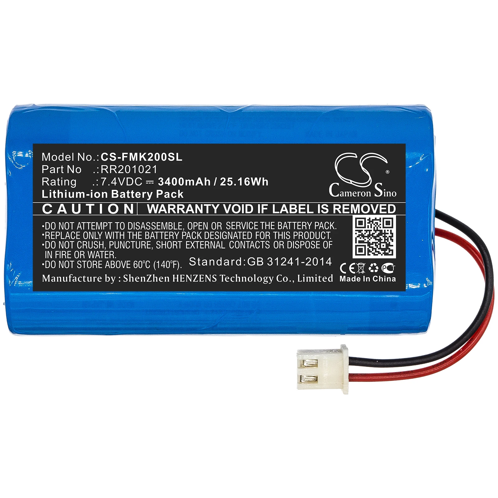 

CS 3400mAh Battery For Fusion Splicer Easy Splicer mk2 EasySplicer Infralan Splicer HS 15C Infralan Splicer HS 15O RR201021
