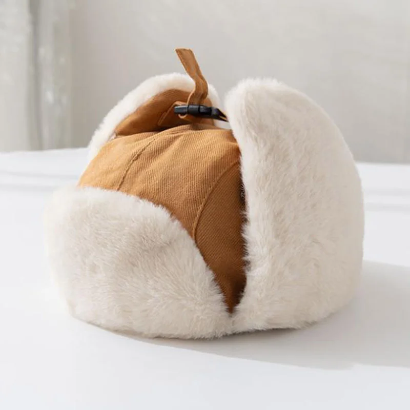 

Winter Fashion Men Women Cycling Ear Protection Windproof Flying Pilots Women's Ear Cap Flight Cap Bomber Hat Beanie Hats