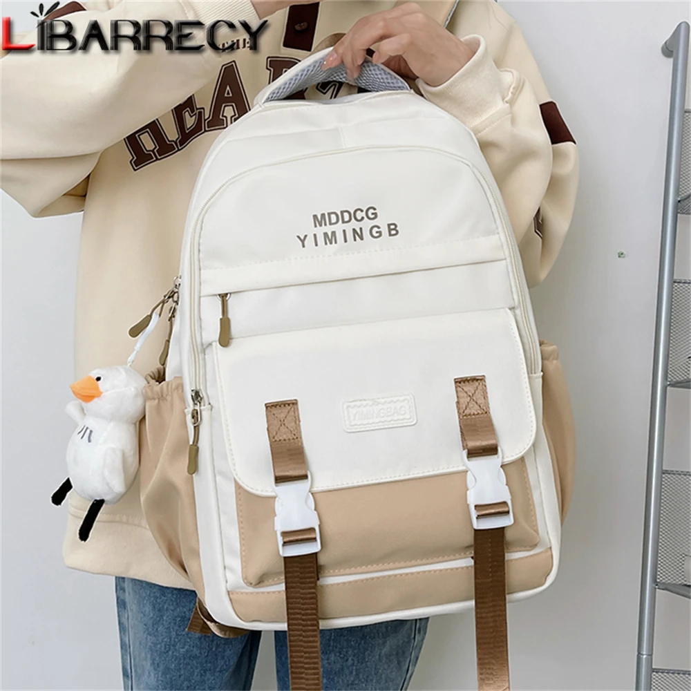 

Fashion Female Bookbag Cotton Women Backpack for Teenagers Girl College 2023 Spring New Women's School Bags Student Bolso Mujer